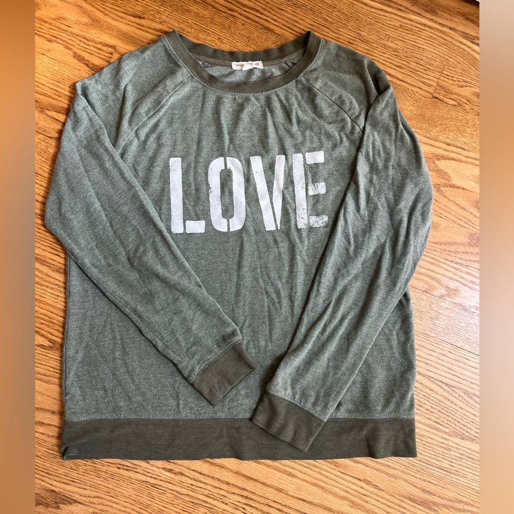 Green 'LOVE' Sweatshirt